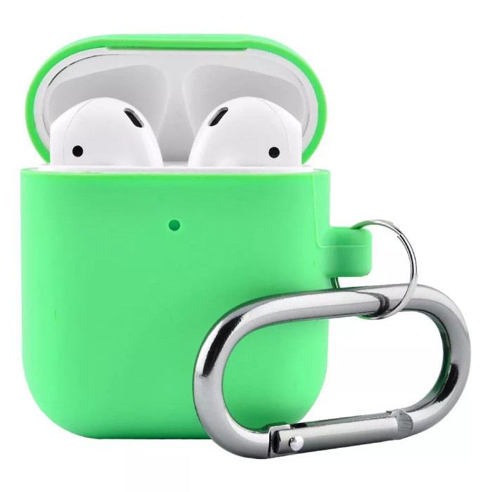 Чохол Silicone Case Slim with Carbine for AirPods 2