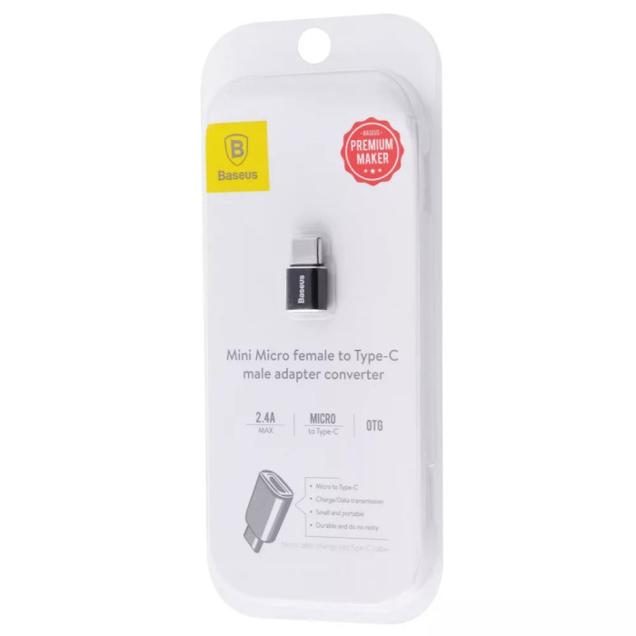 Перехідник OTG Baseus Micro USB to Type-C