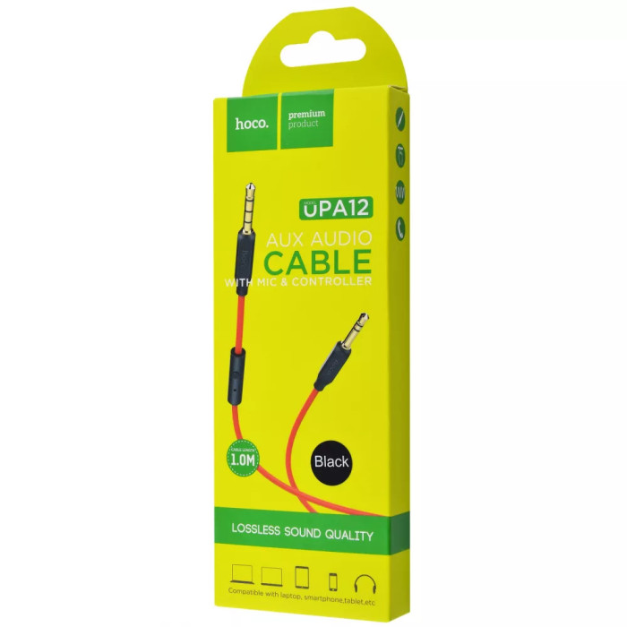 Кабель AUX Hoco UPA12 With Mic (1m)