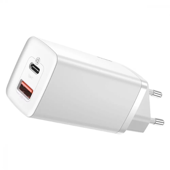 МЗП Baseus GaN2 Lite Quick Charger 65W (1 Type-C + 1 USB)