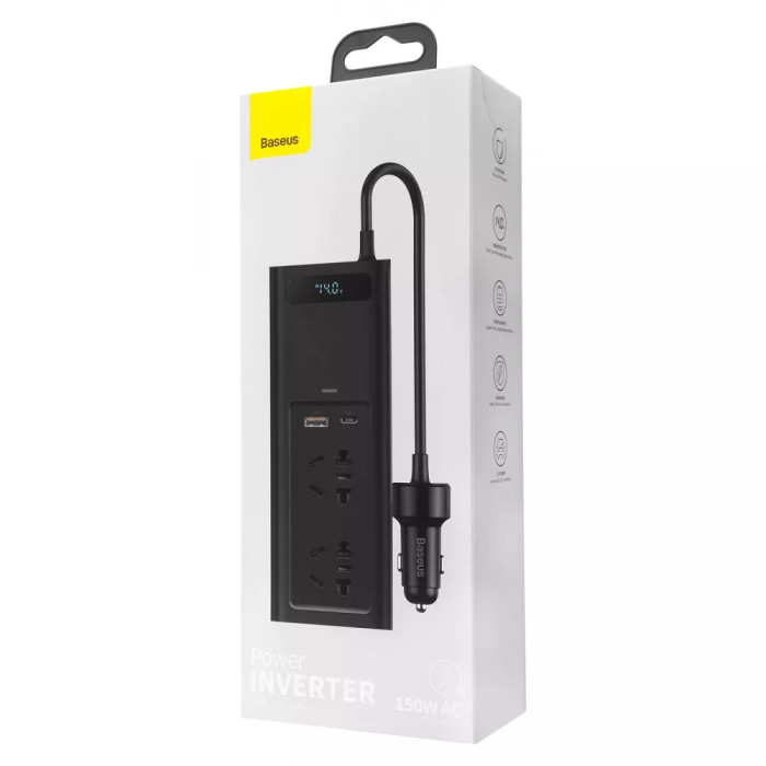 Автомобильний Інвертор Baseus In-car Inverter 150W (220V CN/EU)
