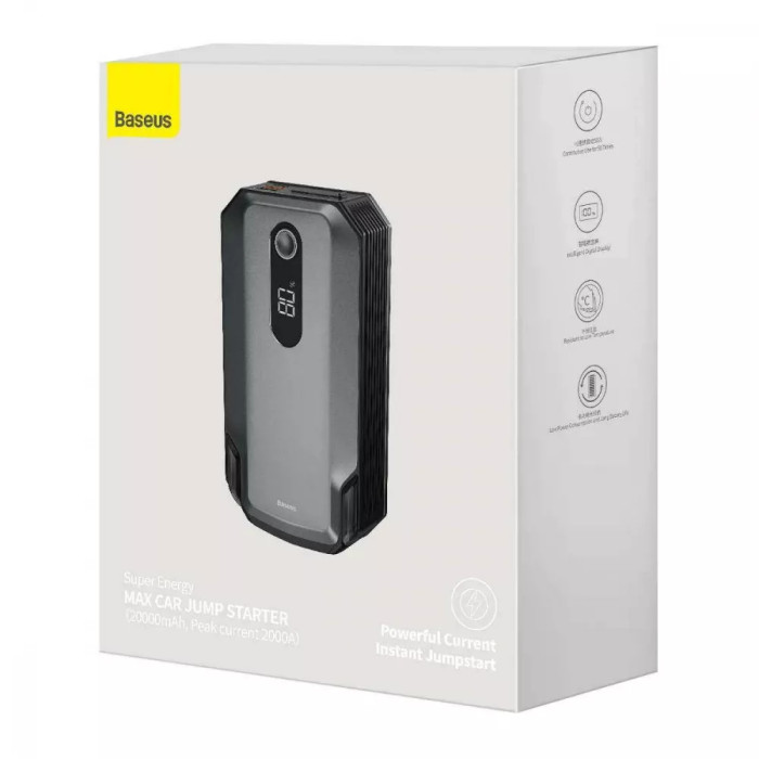 Пусковий Пристрій Baseus Super Energy Max Car Jump Starter 20000 mAh