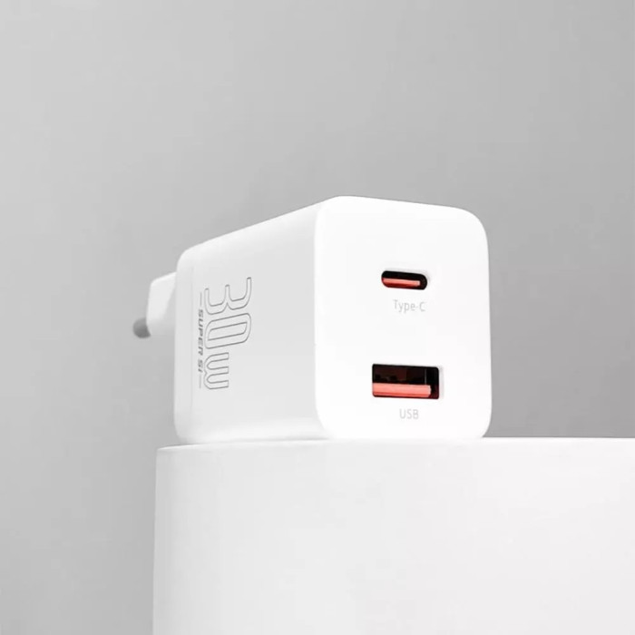 МЗП Baseus Super Si Pro Quick Charger (Type-C+USB) 30W