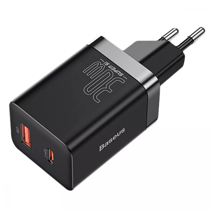 МЗП Baseus Super Si Pro Quick Charger (Type-C+USB) 30W