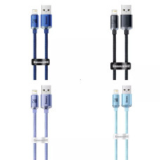 Кабель Baseus Crystal Shine Series Fast Charging Lightning 2.4A (1.2m