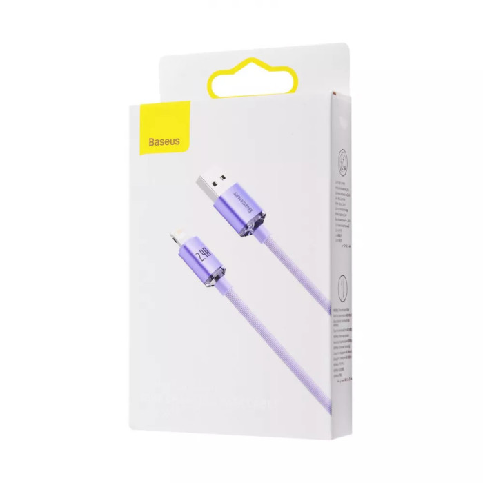 Кабель Baseus Crystal Shine Series Fast Charging Lightning 2.4A (2m)