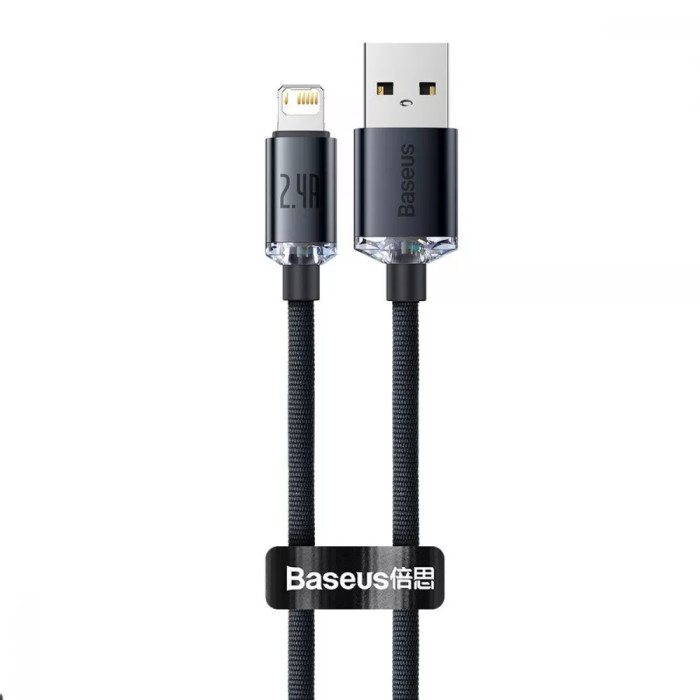 Кабель Baseus Crystal Shine Series Fast Charging Lightning 2.4A (2m)