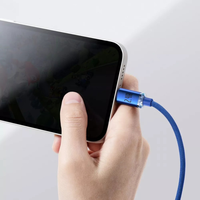 Кабель Baseus Crystal Shine Series Fast Charging Lightning 2.4A (2m)