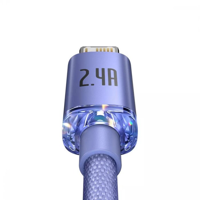 Кабель Baseus Crystal Shine Series Fast Charging Lightning 2.4A (2m)