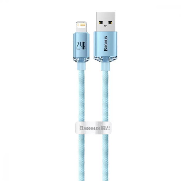 Кабель Baseus Crystal Shine Series Fast Charging Lightning 2.4A (2m)