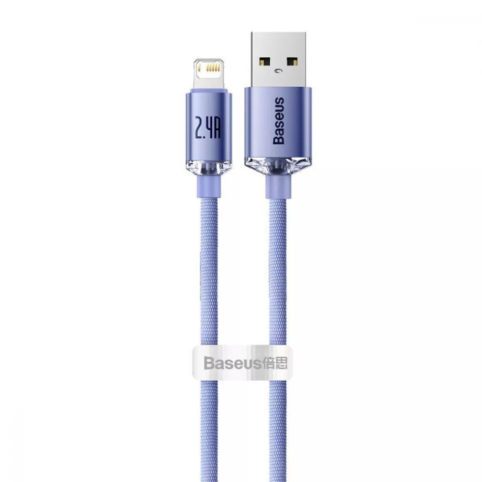 Кабель Baseus Crystal Shine Series Fast Charging Lightning 2.4A (2m)