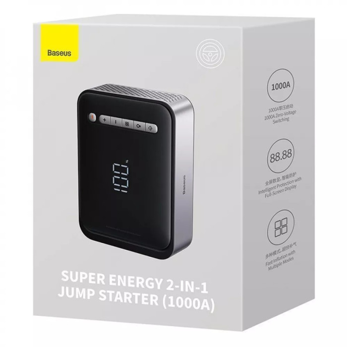 Пусковий Пристрій Baseus Super Energy 2-in-1 Car Jump Starter 8000 mAh
