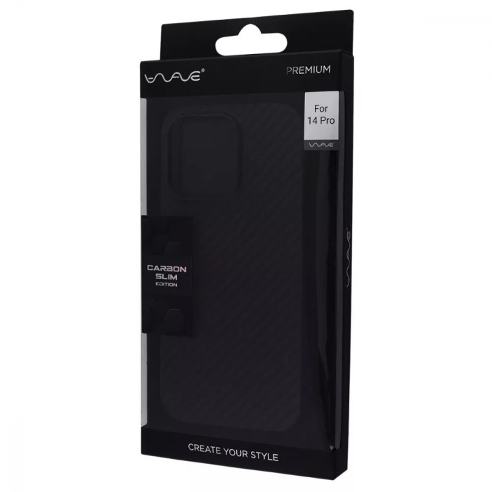 Чохол WAVE Premium Carbon Slim with Magnetic Ring iPhone 14 Plus/15 Plus