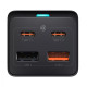 Мережевий фільтр Baseus GaN3 Pro Desktop Powerstrip 65W (2xType-C + 2xUSB + AC(EU))