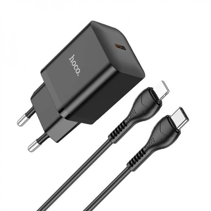 МЗП Hoco N27 Innovative 20W (1 Type-C) + Кабель Type-C to Lightning