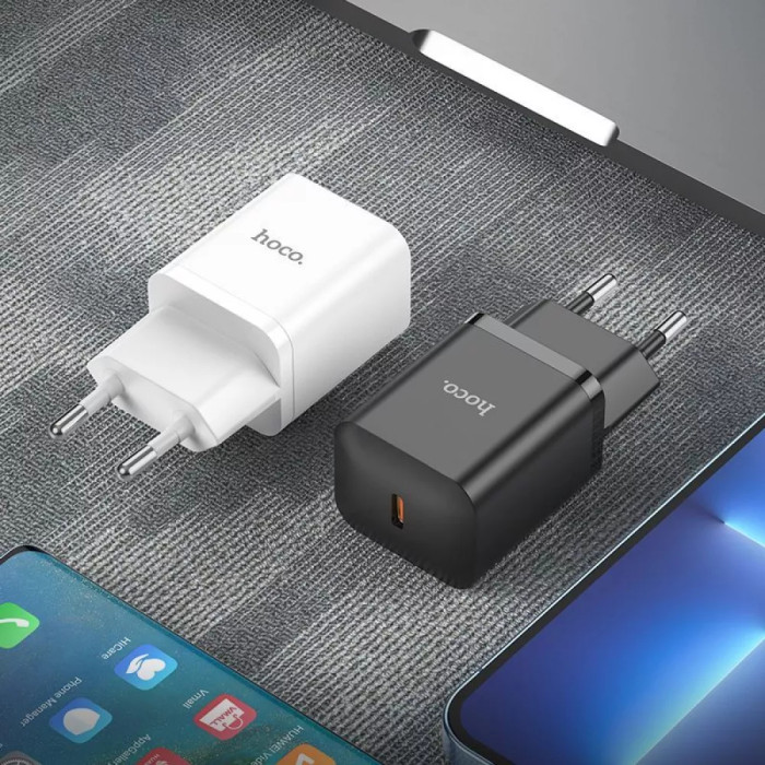 МЗП Hoco N27 Innovative 20W (1 Type-C) + Кабель Type-C to Lightning