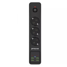 Мережевий фільтр Proove Power Strip P-03 (3 розетки + 4 USB + 2 Type-C) 2М