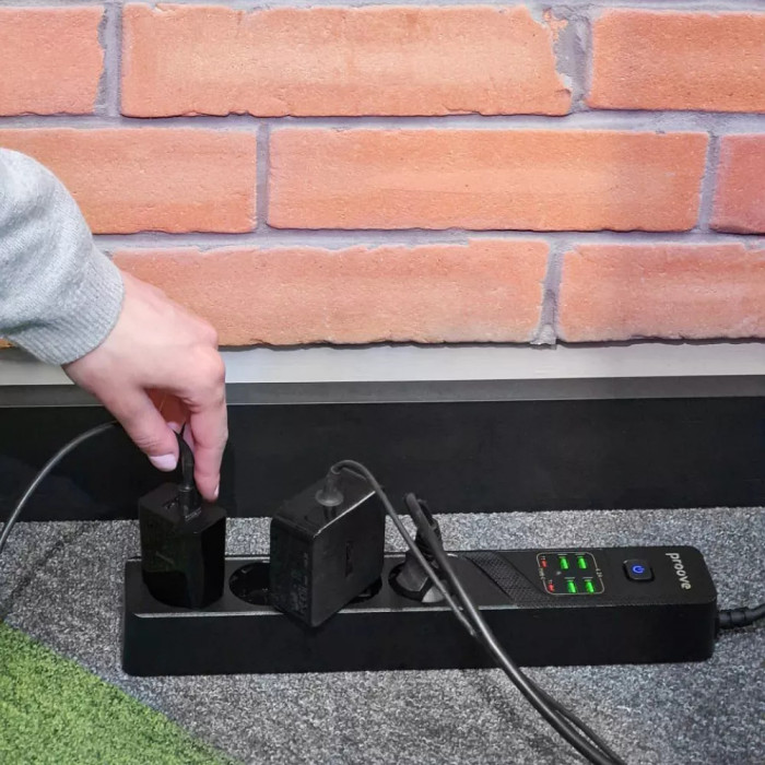 Мережевий фільтр Proove Power Strip P-04 (4 розетки + 4 USB + 2 Type-C) 2М