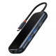 Type-C-Хаб Baseus AcmeJoy 5-Port Type-C HUB (Type-C to 2xUSB3.0 + USB2.0 + Type-C PD&Data + RJ45)