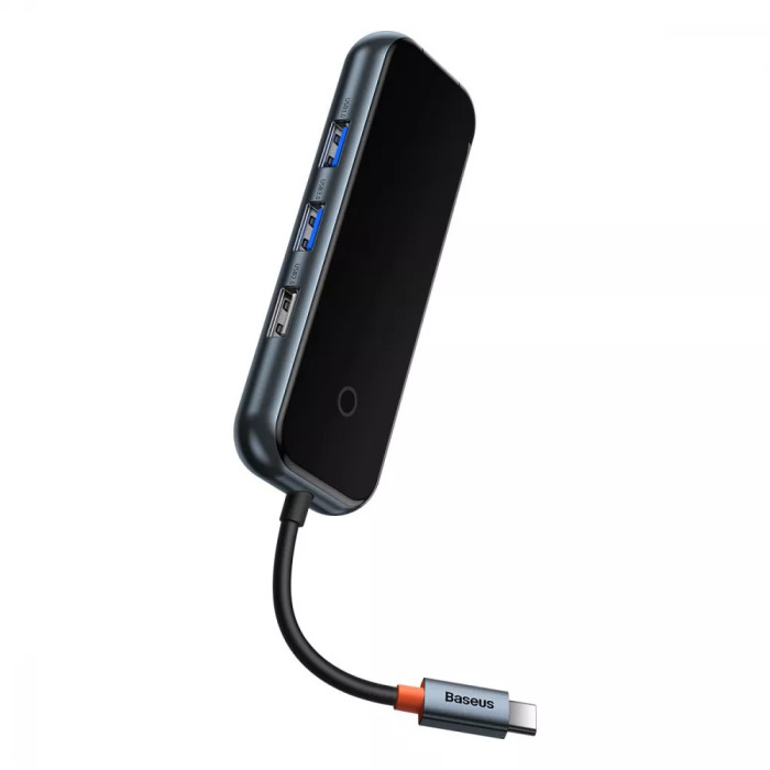 Type-C-Хаб Baseus AcmeJoy 5-Port Type-C HUB (Type-C to 2xUSB3.0 + USB2.0 + Type-C PD&Data + RJ45)