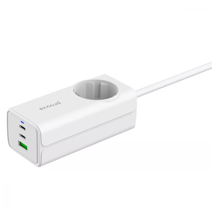 Мережевий фільтр Proove Power Strip PD-02 65W (2 Type-C + 1USB)