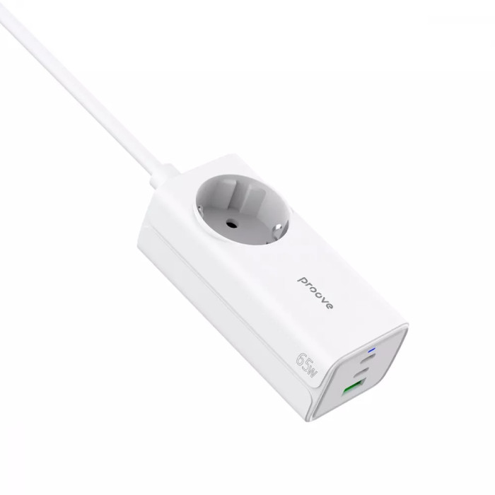 Мережевий фільтр Proove Power Strip PD-02 65W (2 Type-C + 1USB)