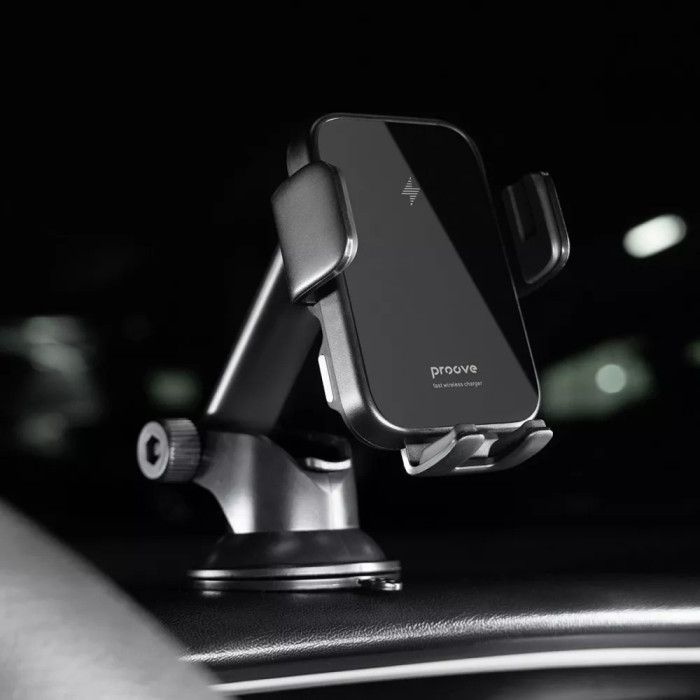Автомобільний тримач з Бездротовим ЗП Proove Triple Clamp 15W