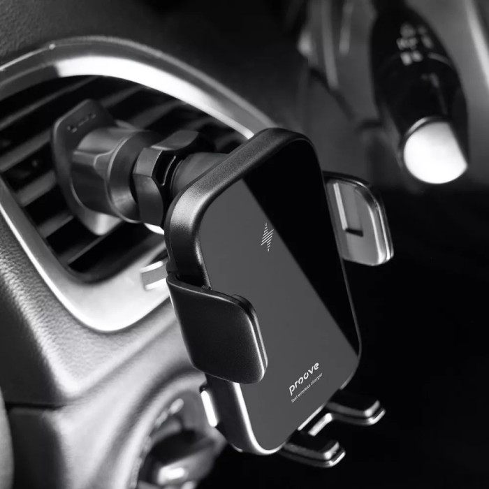 Автомобільний тримач з Бездротовим ЗП Proove Triple Clamp 15W
