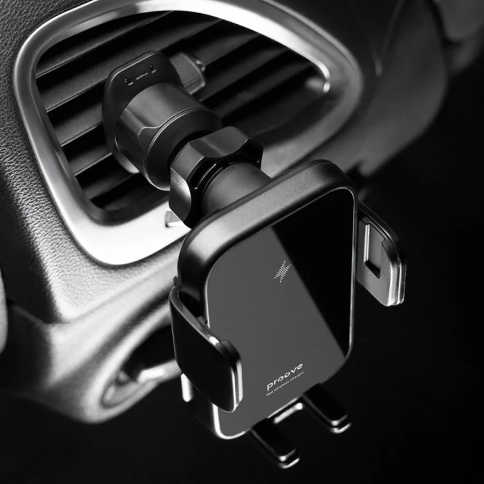 Автомобільний тримач з Бездротовим ЗП Proove Triple Clamp 15W