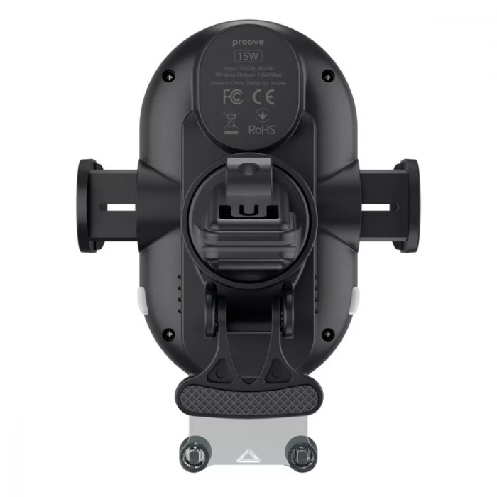 Автомобільний тримач з Бездротовим ЗП Proove Rounded Energy 15W