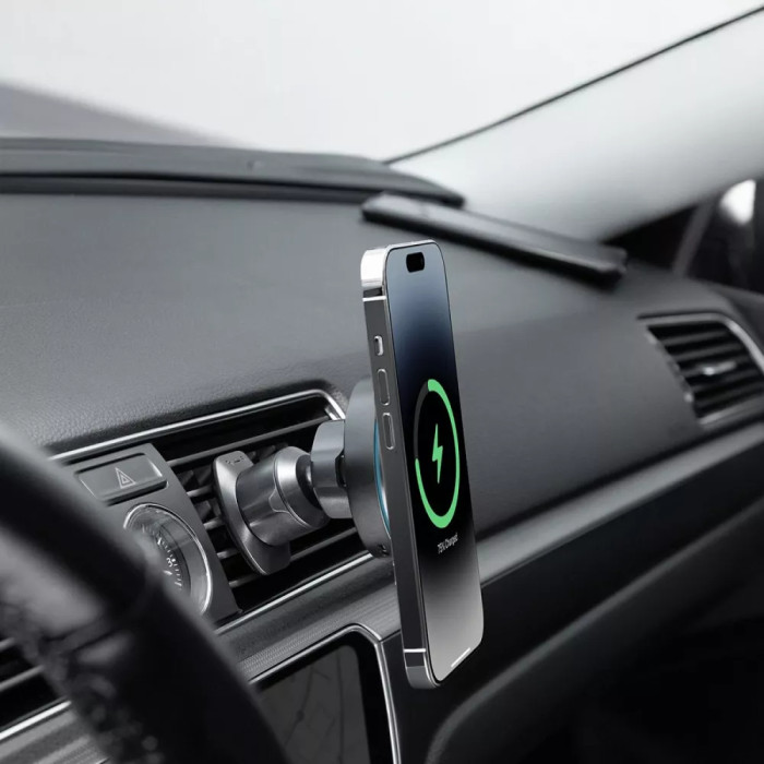 Автомобільний тримач з Бездротовим ЗП Proove Light Circle 15W