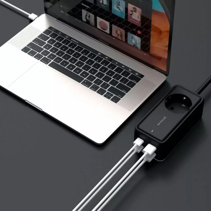 Мережевий фільтр Proove Power Strip Homester PD-03 1AC 65W (2 Type-C + 2USB)