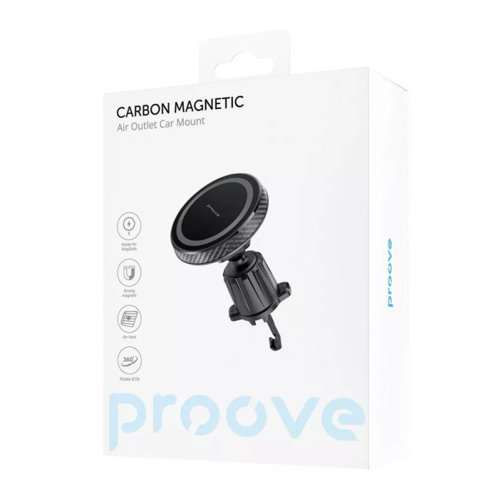 Автомобільний тримач Proove Carbon Magnetic Air Outlet Car Mount Magnetic Ring