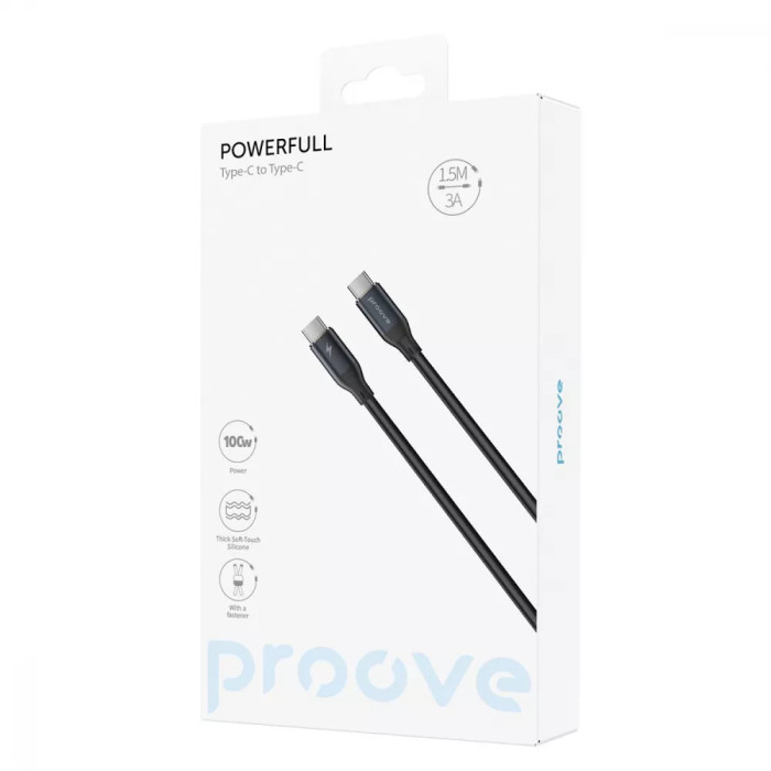 Кабель Proove PowerFull Type-C to Type-C 100W (1.5m)