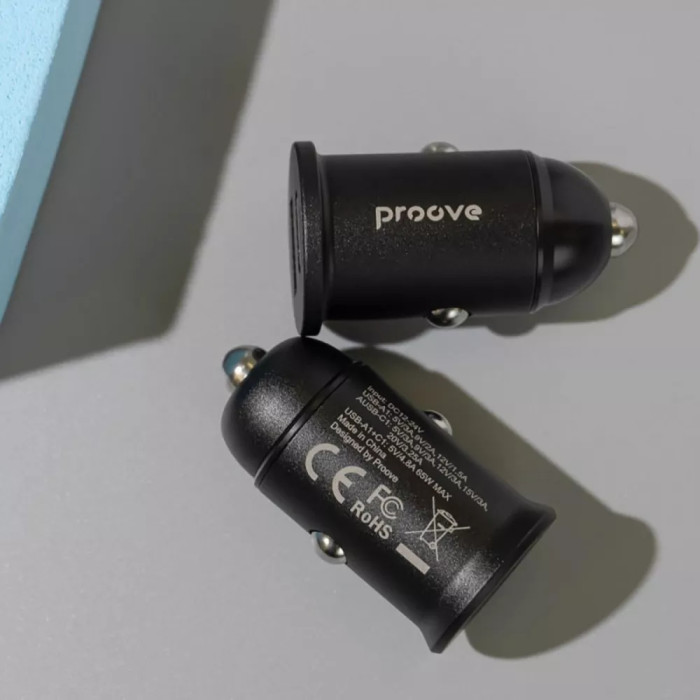 АЗП Proove Tiny Power Pro 65W (USB + Type-C)