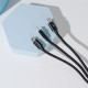 Кабель Proove Triple Connection 3 in 1 Type-C + Micro USB + Lightning (1,2m)