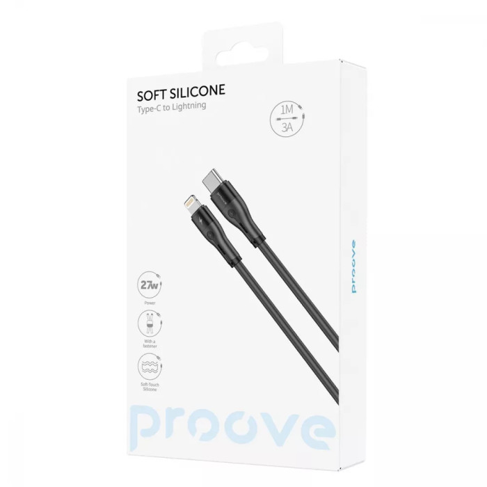 Кабель Proove Soft Silicone Type-C to Lightning 27W (1m)