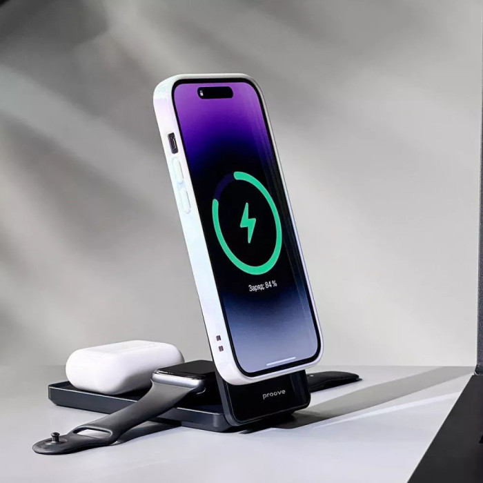 Бездротовий ЗП Proove Metal Edge 3 in 1