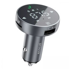 АЗП Proove FM Launcher Sound Sync 30W (PD+QC3.0) Type-C+USB