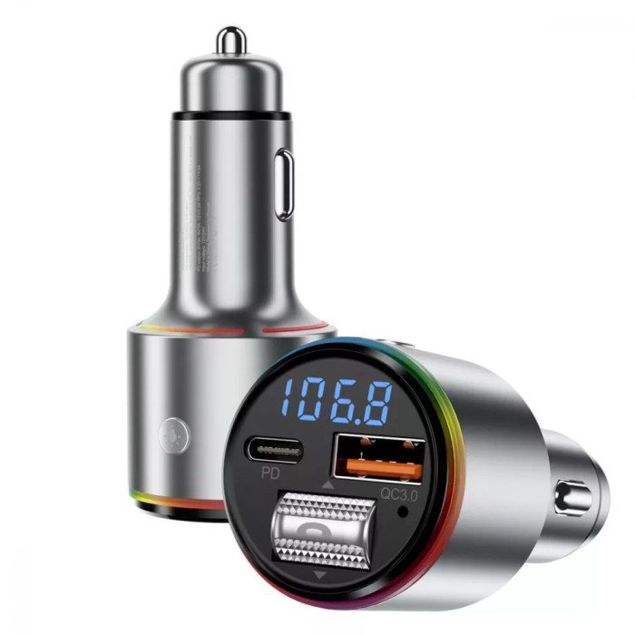 АЗП Proove FM Launcher Power Drive 30W (PD+QC3.0) Type-C+USB+AUX