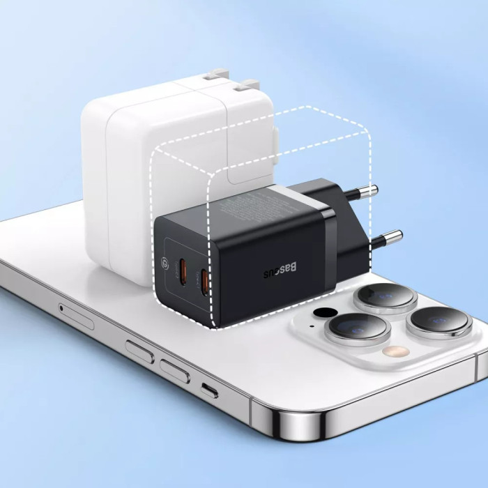 МЗП Baseus GaN5 Pro 40W Type-C+Type-C