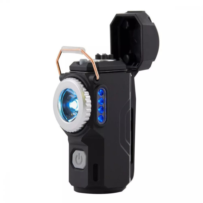 Акумуляторний LED ліхтарик D49 з запальничкою