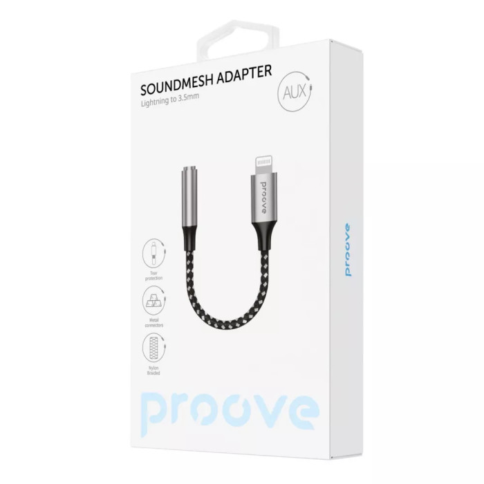 Перехідник AUX Proove SoundMesh Lightning to 3.5mm