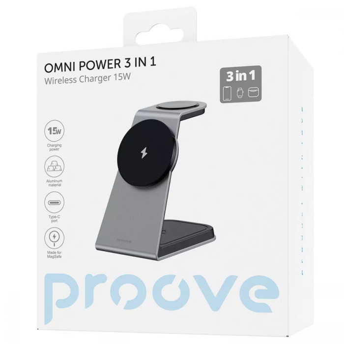 Бездротовий ЗП Proove Omni Power 3 in 1