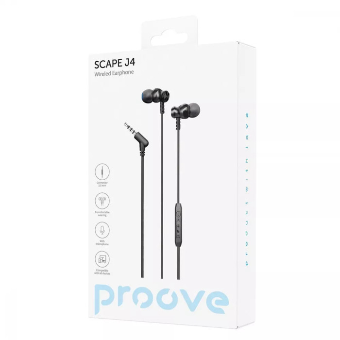 Провідні навушники Proove Scape J4 (3.5mm)