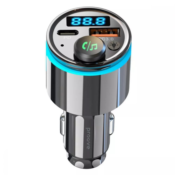 АЗП Proove FM Launcher Nexus 30W (PD+QC3.0) Type-C+USB