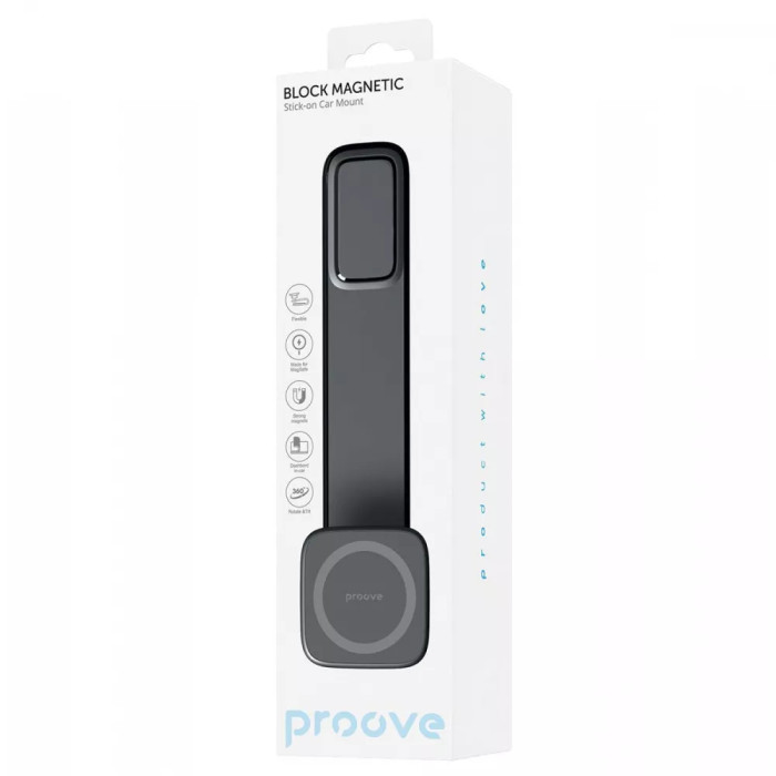 Автомобільний тримач Proove Block Magnetic Stick-on Car Mount Magnetic Ring