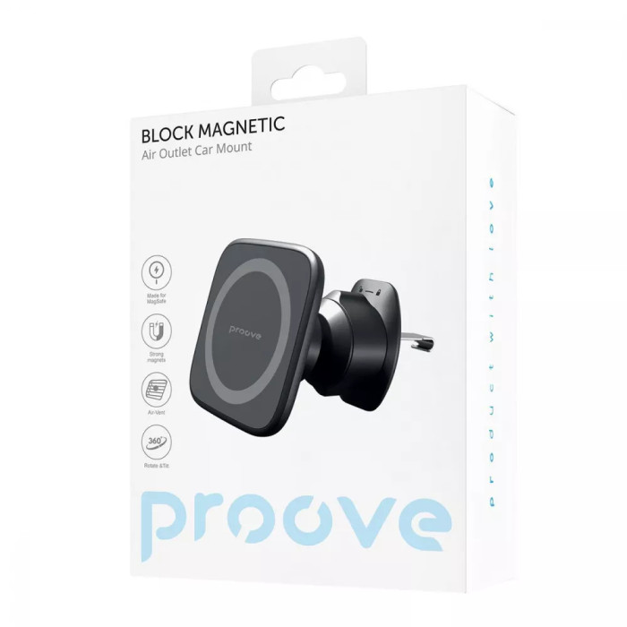 Автомобільний тримач Proove Block Magnetic Air Outlet Car Mount Magnetic Ring
