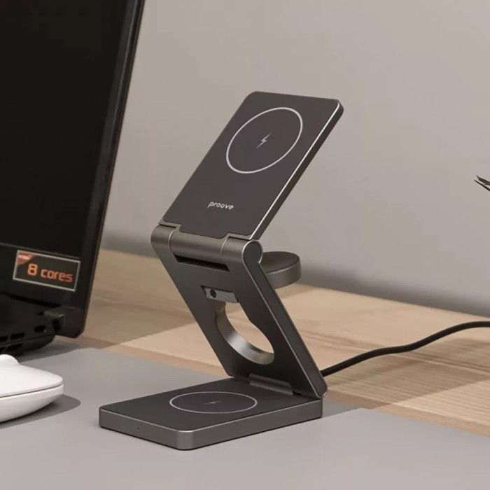 Бездротовий ЗП Proove Titan Volt 3 in 1