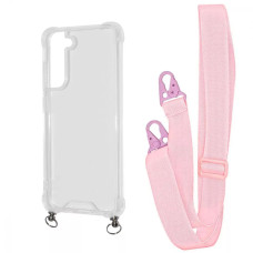 Чохол WAVE Clear Case with Strap Samsung Galaxy S21 FE (G990B)